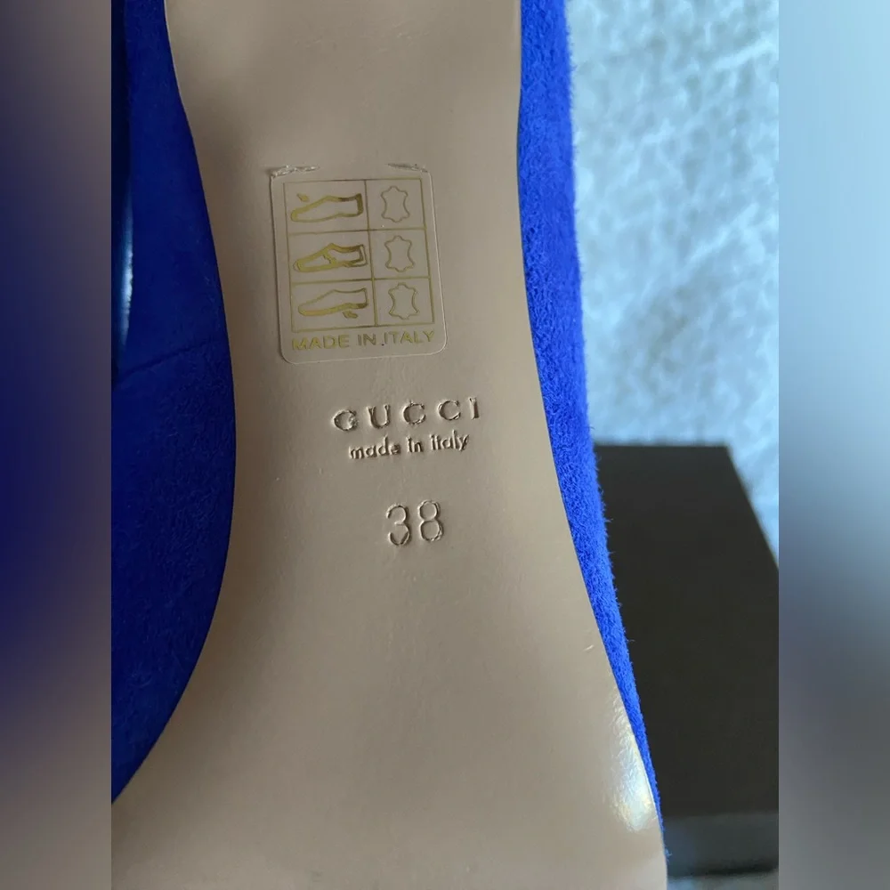 GUCCI Suede Pumps Size 38 - Picture 10 of 17